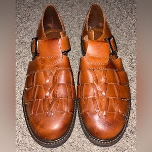 Men's Brown Leather Florsheim Sandals - Classic Casual